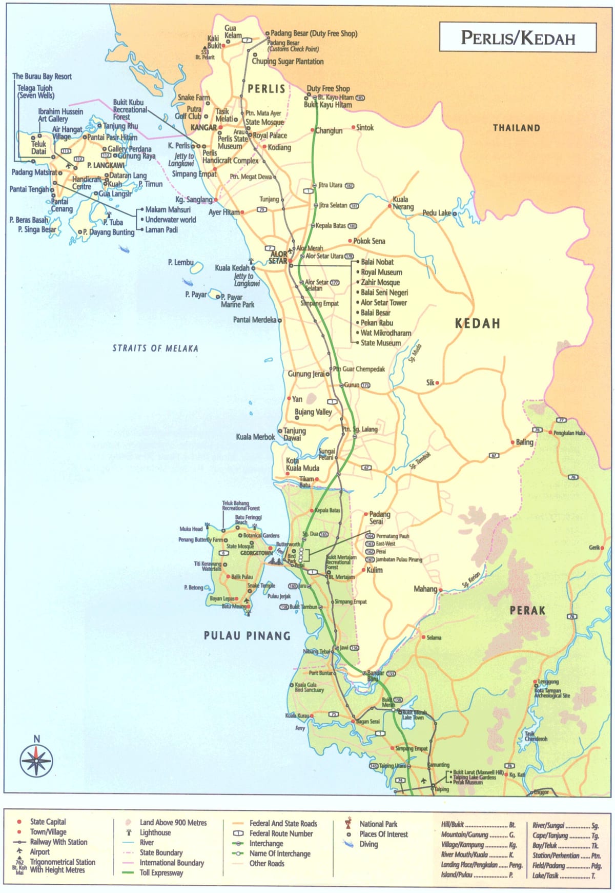 malasia, kedah mapa