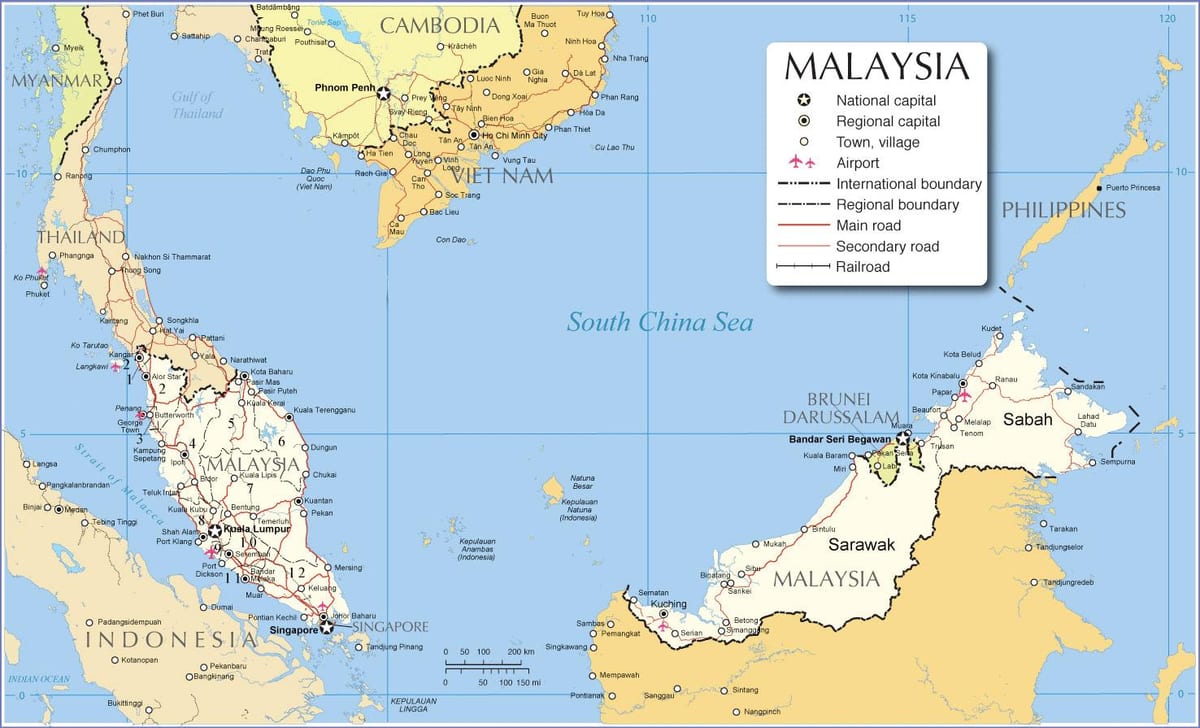 la estación de lrt mapa de ruta de malasia