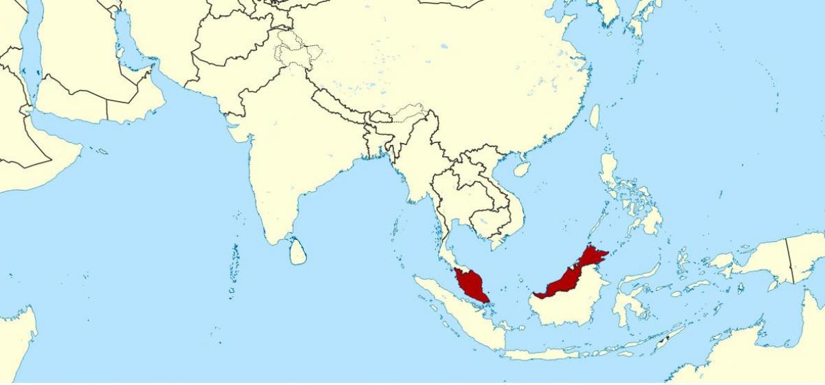 mapa de malasia