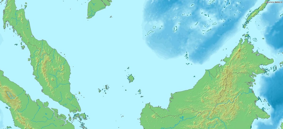 mapa de malasia 3d