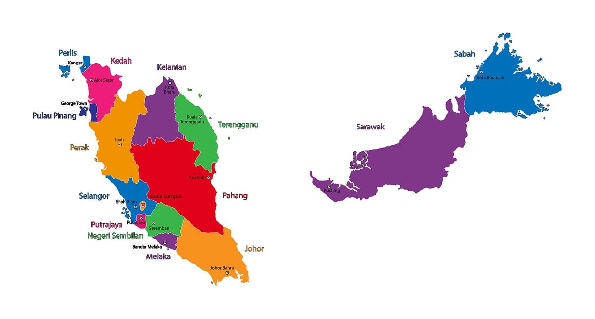mapa de malasia mapa de imagen