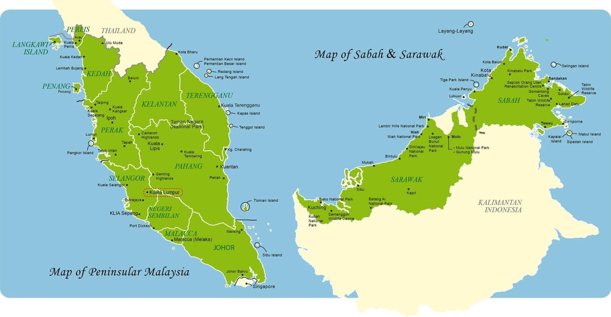 malasia mapa completo