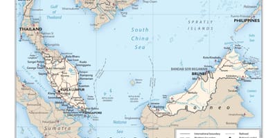 Malasia aeropuerto internacional de mapa