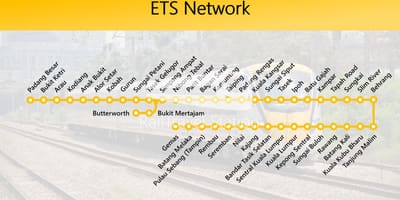 Mapa de ets mapa de ruta de malasia