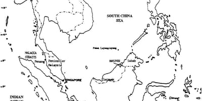 Mapa de malasia el dibujo del mapa