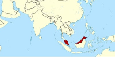Mapa de malasia