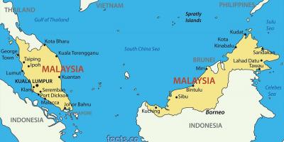 Un mapa de malasia