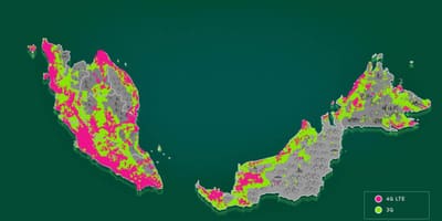 Malasia mapa de cobertura