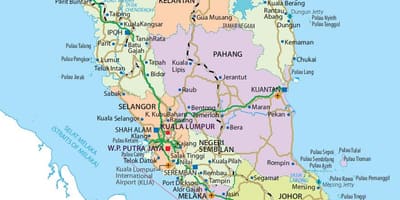Penisular malasia mapa